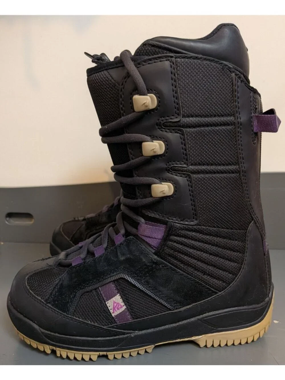 K2 Mink Snowboard Boots EZ FIT-3D Women's 8 Black Purple